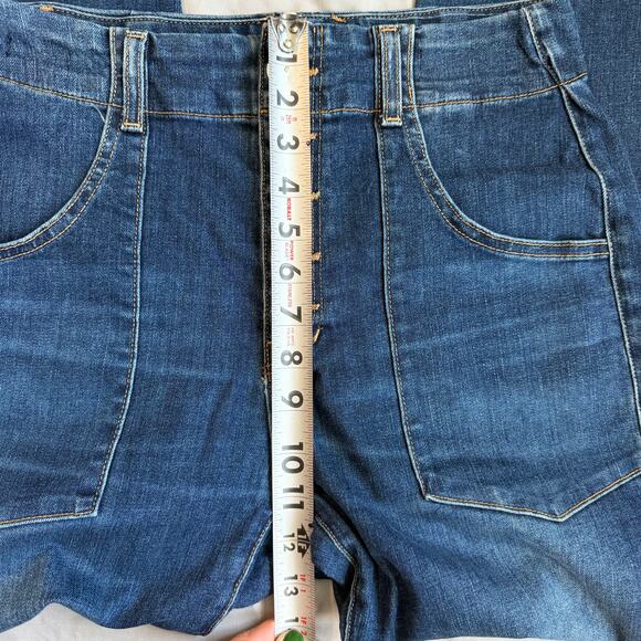 Veronica Beard Jeans Dark Blue, Button Up, Arya Straight, High Rise Jeans- 28/6 - Picture 8 of 10